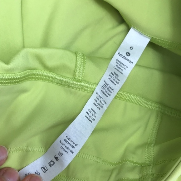 Lululemon Time To Sweat Crop 23" Lemon Vibe - Picture 4 of 7